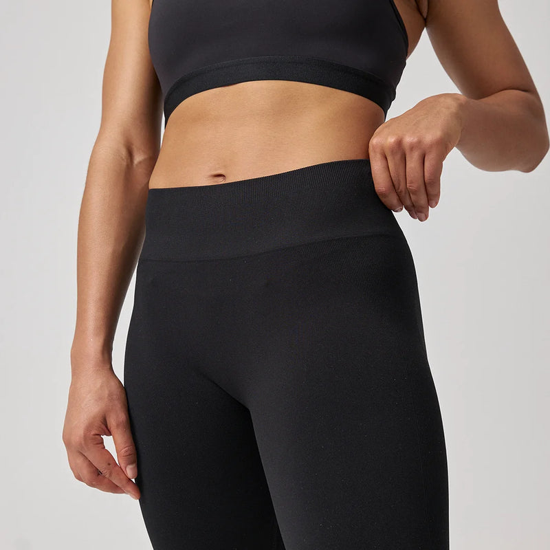 High Waist Leggings Seamless Hellgrün