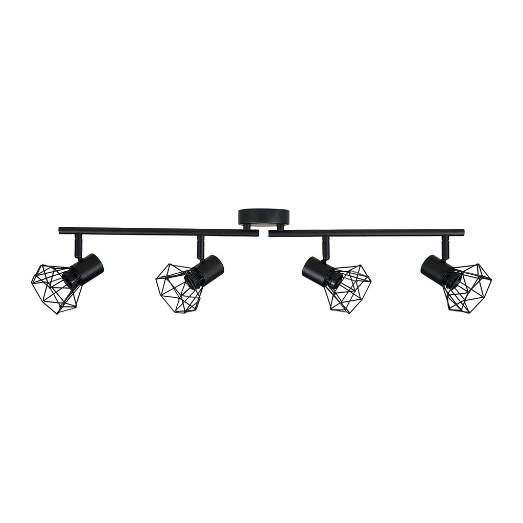 Lot de 4 spots rampe DIAMOND 78x18x10cm