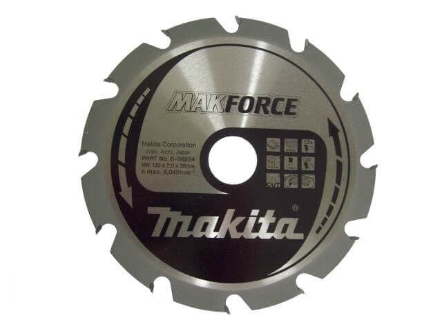 Makita B-08224 Zaagb hout 190x30x2,0 12T 20g - 190x30x1,4mm