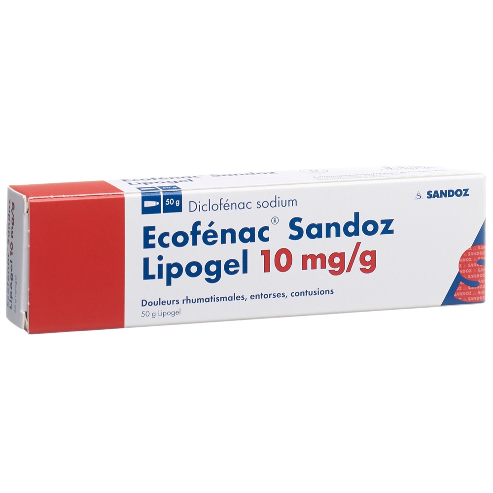 ECOFENAC Sandoz Lipogel 10 mg/g Tb 50 g