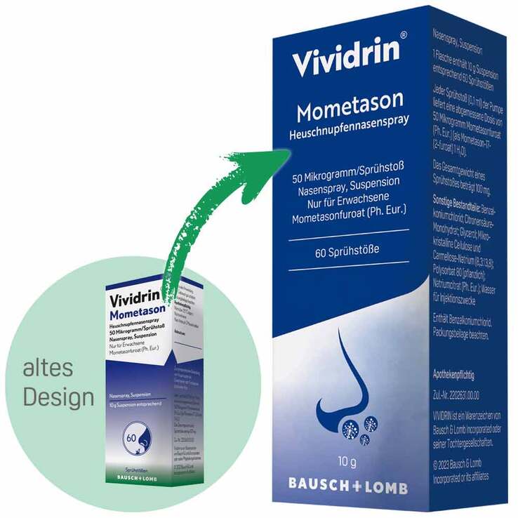 Vividrin® Mometason Heuschnupfennasenspray bei starken allergischen Beschwerden, 18 g