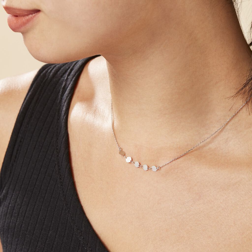 Collier Poenui Argent Blanc
