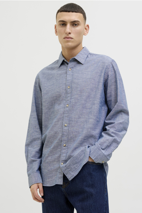 Jack & Jones blauwe heren overhemd
