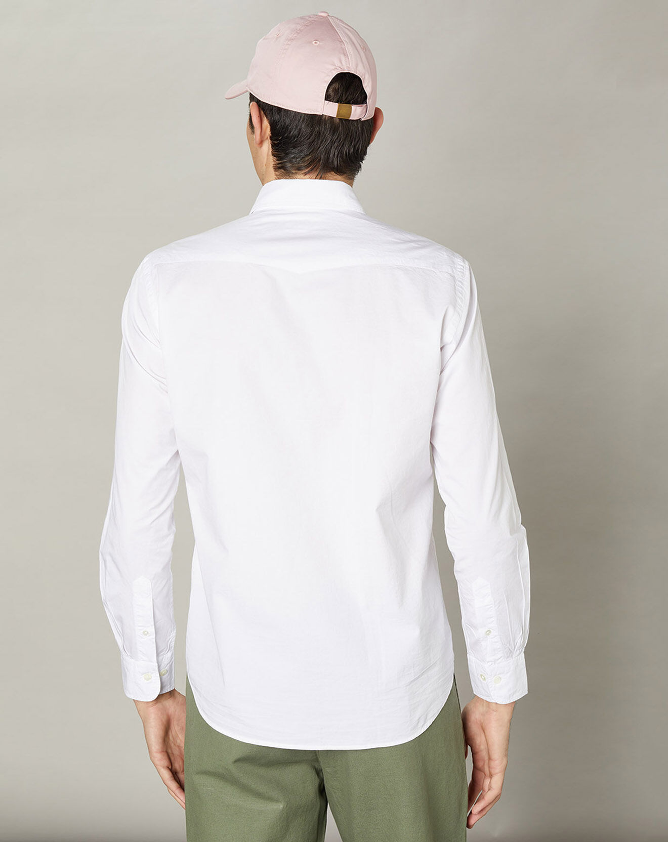 Hartford Chemise slim Storm Pat blanche