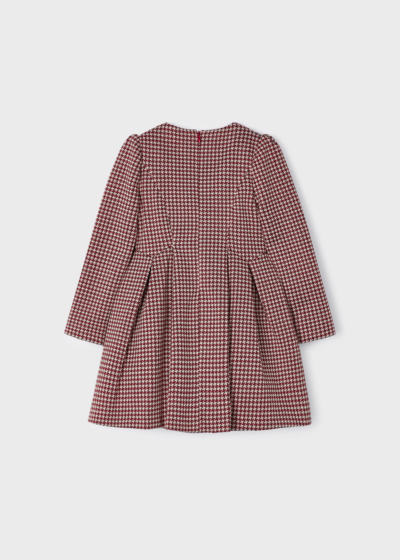 Vestido xadrez jacquard para meninas