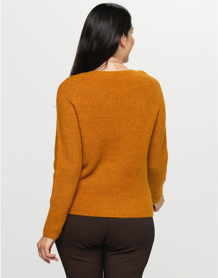 Pull doux ocre