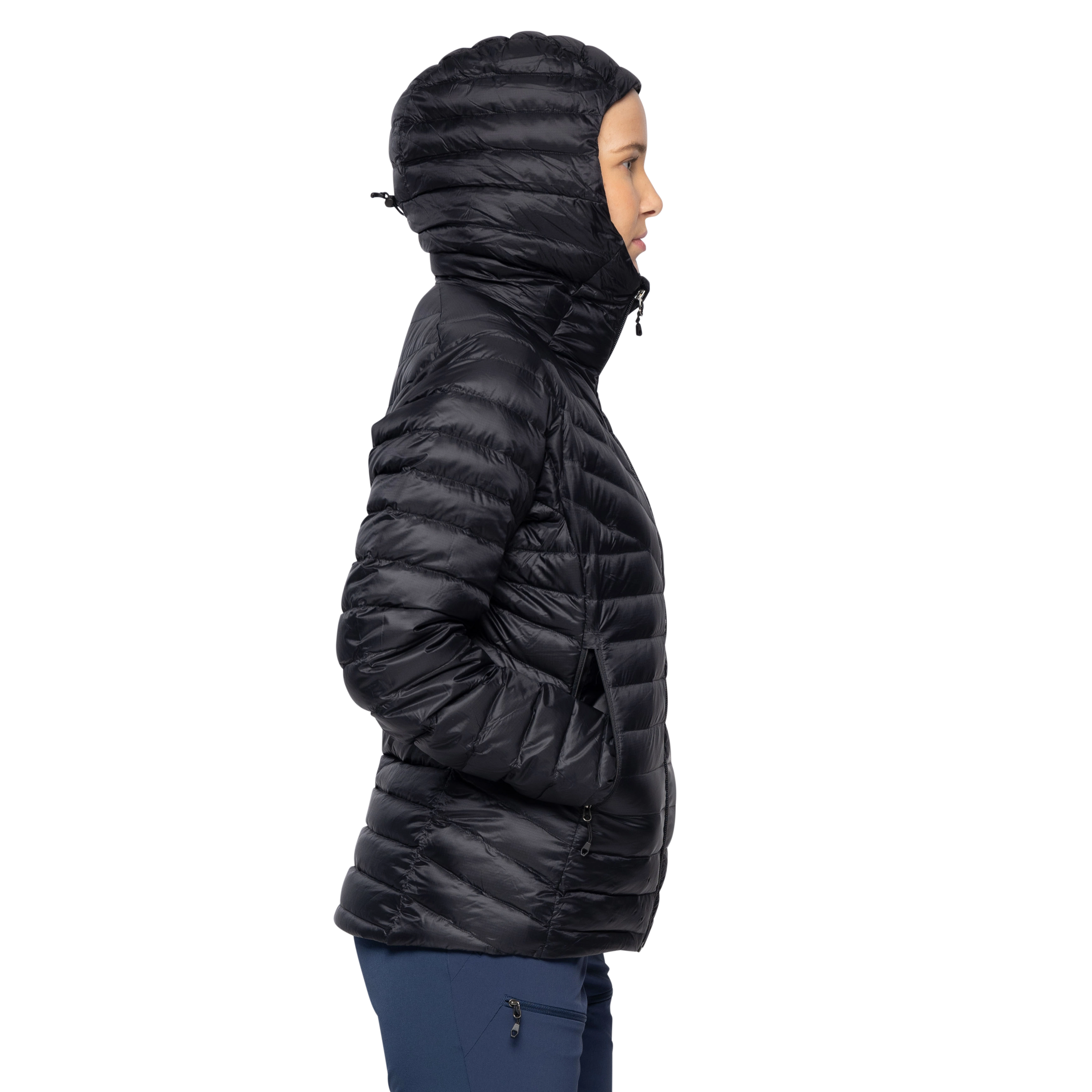 Rabot Light Down Jacket Hood Women Black