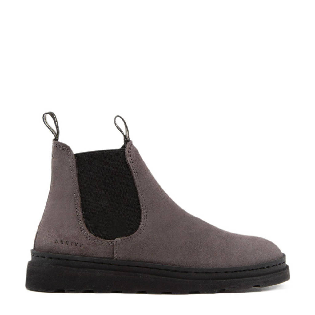 Nubikk Jonah Rai JR suède chelsea boots grijs