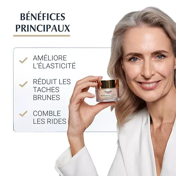 Eucerin Hyaluron Filler + Elasticity Soin de Jour Anti-Âge SPF 15 Tous Types de Peaux 50ml