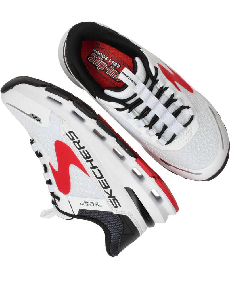 Skechers Slip-Ins Glide Step Sneakers Wit Jongens