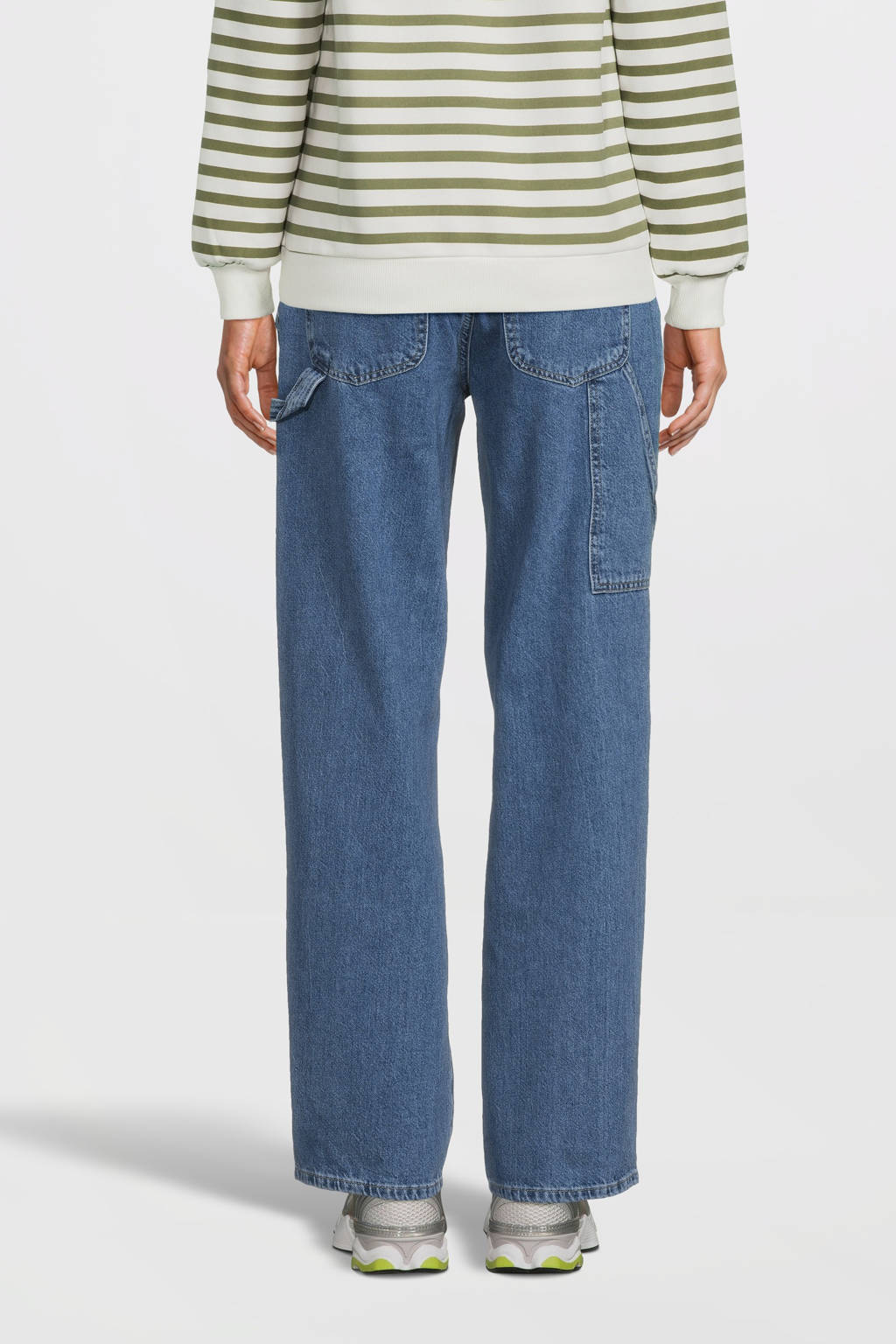 MAMALICIOUS zwangerschaps straight leg jeans MLKYOTO medium blue denim