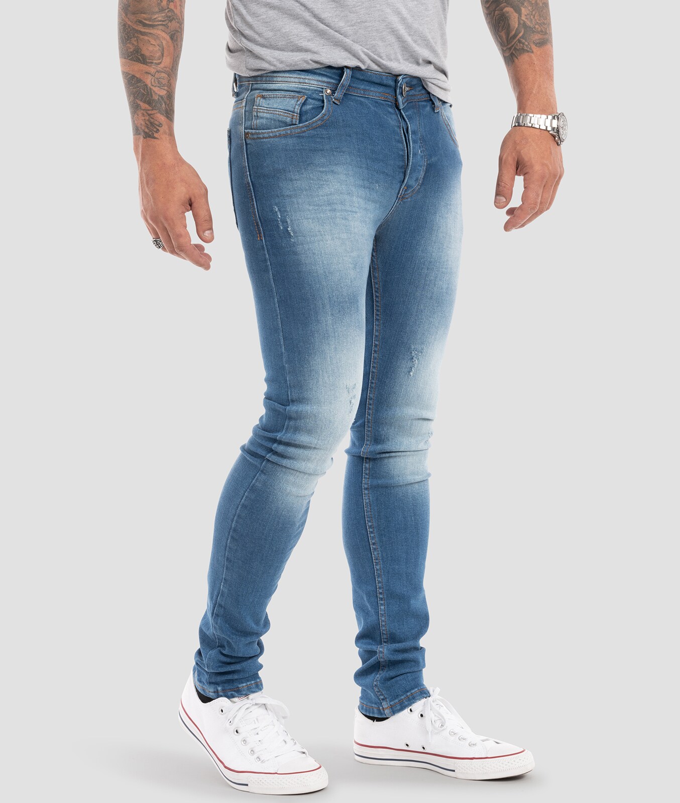 Rock Creek Jeans Slim Fit Hellblau