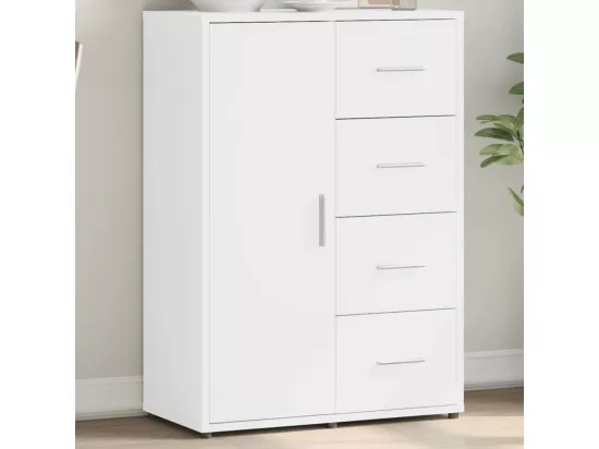 Buffet blanc 60x31x84 cm bois d'ingénierie