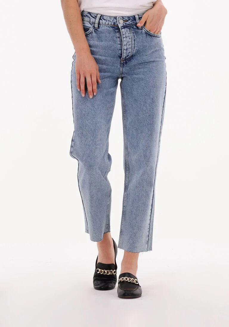 NOTES DU NORD blauwe notes du nord straight leg jeans demi blue jeans