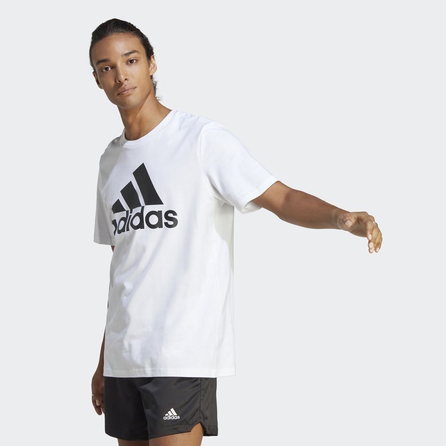 adidas T-Shirt Essentials Big Logo - Blanc/Noir