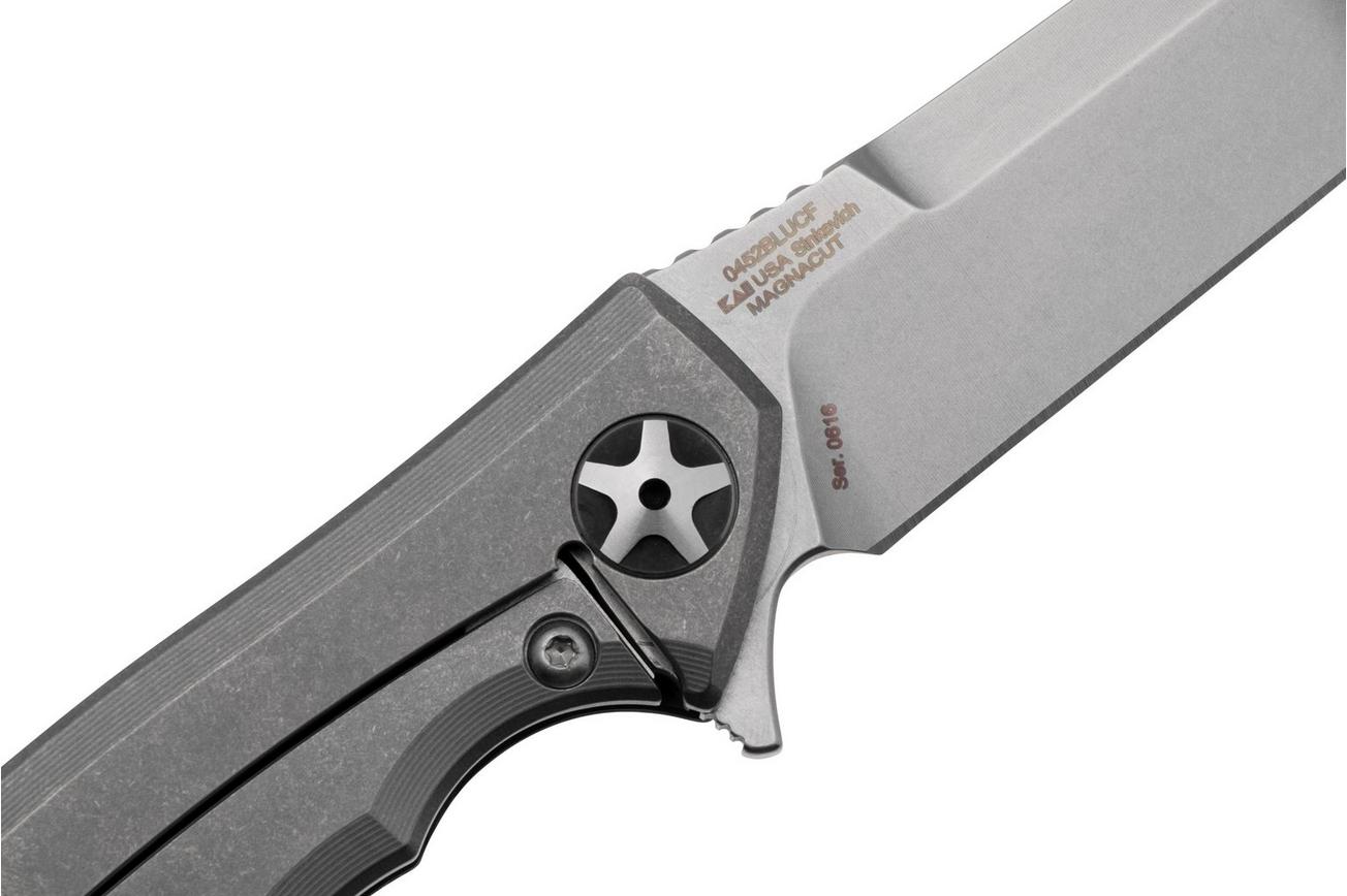 Zero Tolerance 0452BLUCF Magnacut, Black/Blue Carbon Fiber, zakmes, Dmitry Sinkevich design