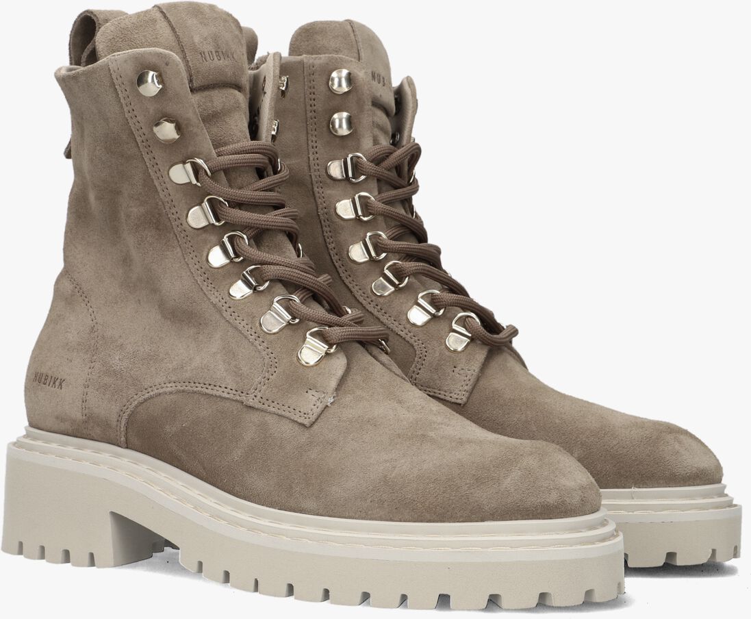 NUBIKK taupe nubikk veterboots frankie june