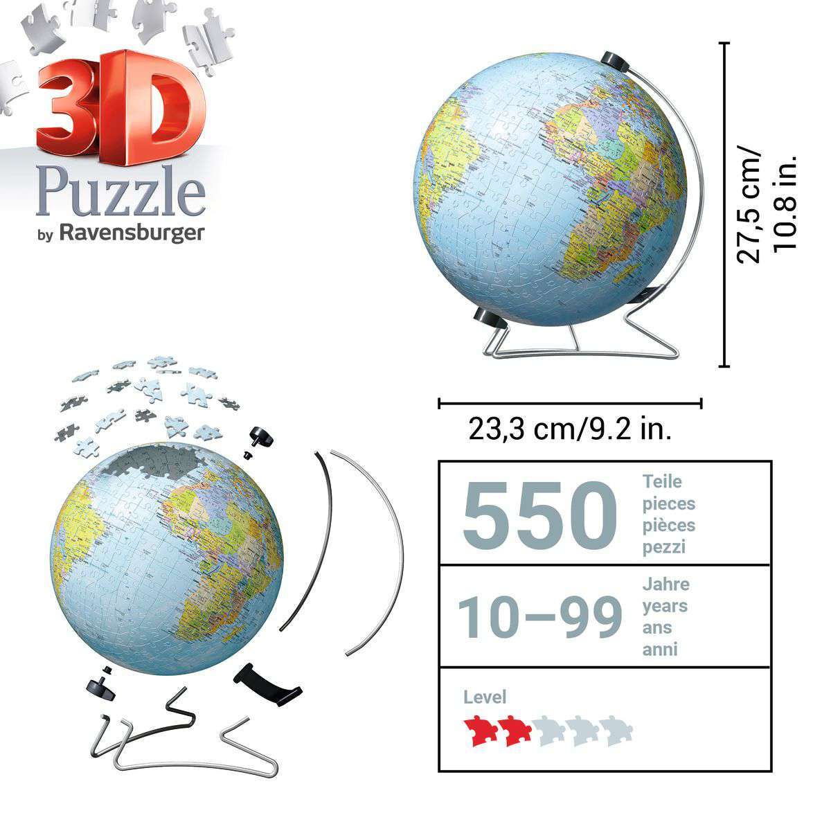 Ravensburger Spiel Globus in deutscher Sprache