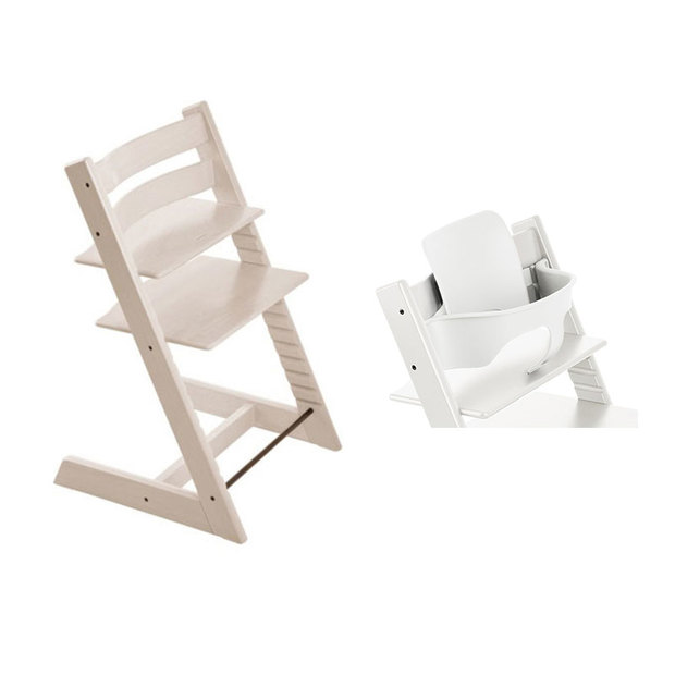 Chaise haute TRIPP TRAPP + BabySet Blanchi - STOKKE