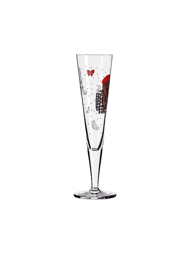 RITZENHOFF Champagnerglas PARIS EDITON CHAMPUS Stuhldreier bunt
