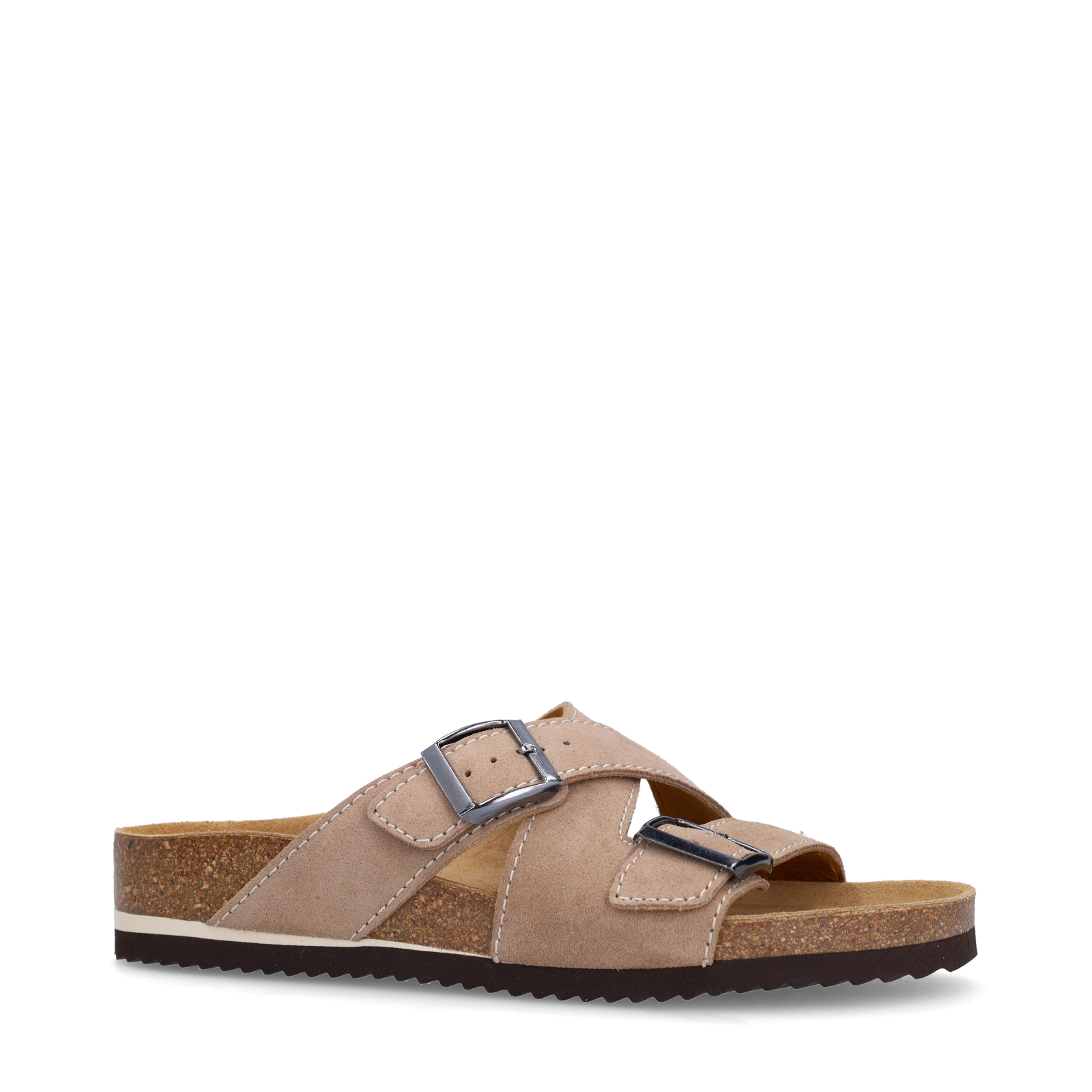 Beige suède slippers