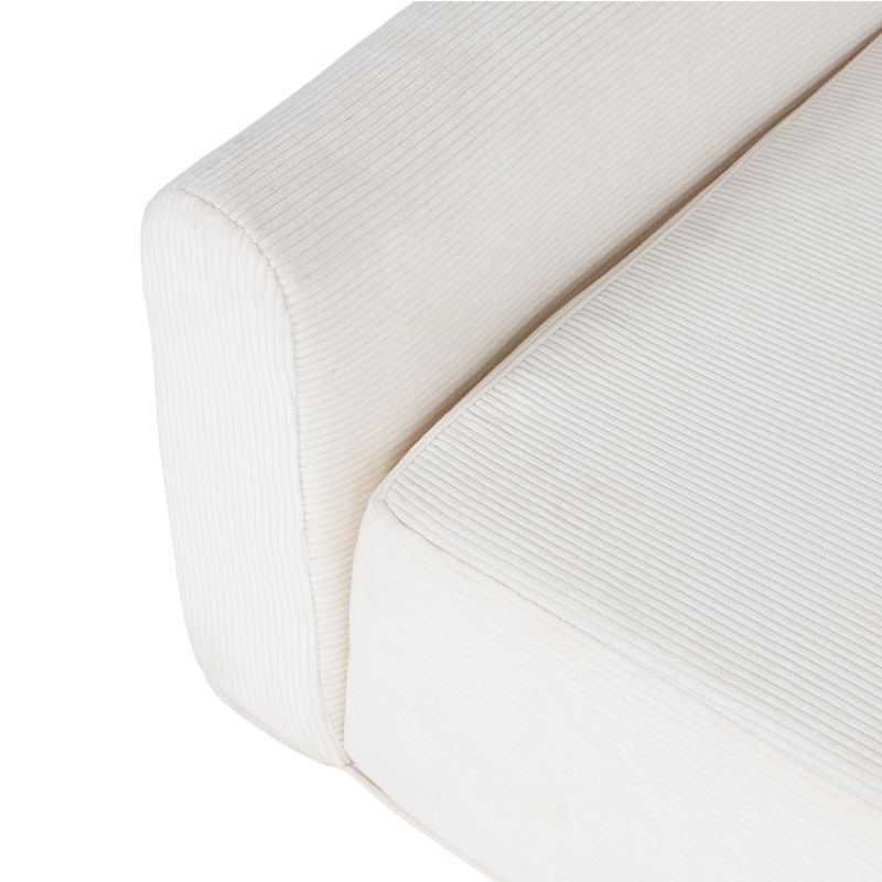 Panier pour chien leonard en tissu velours côtelé beige taille s