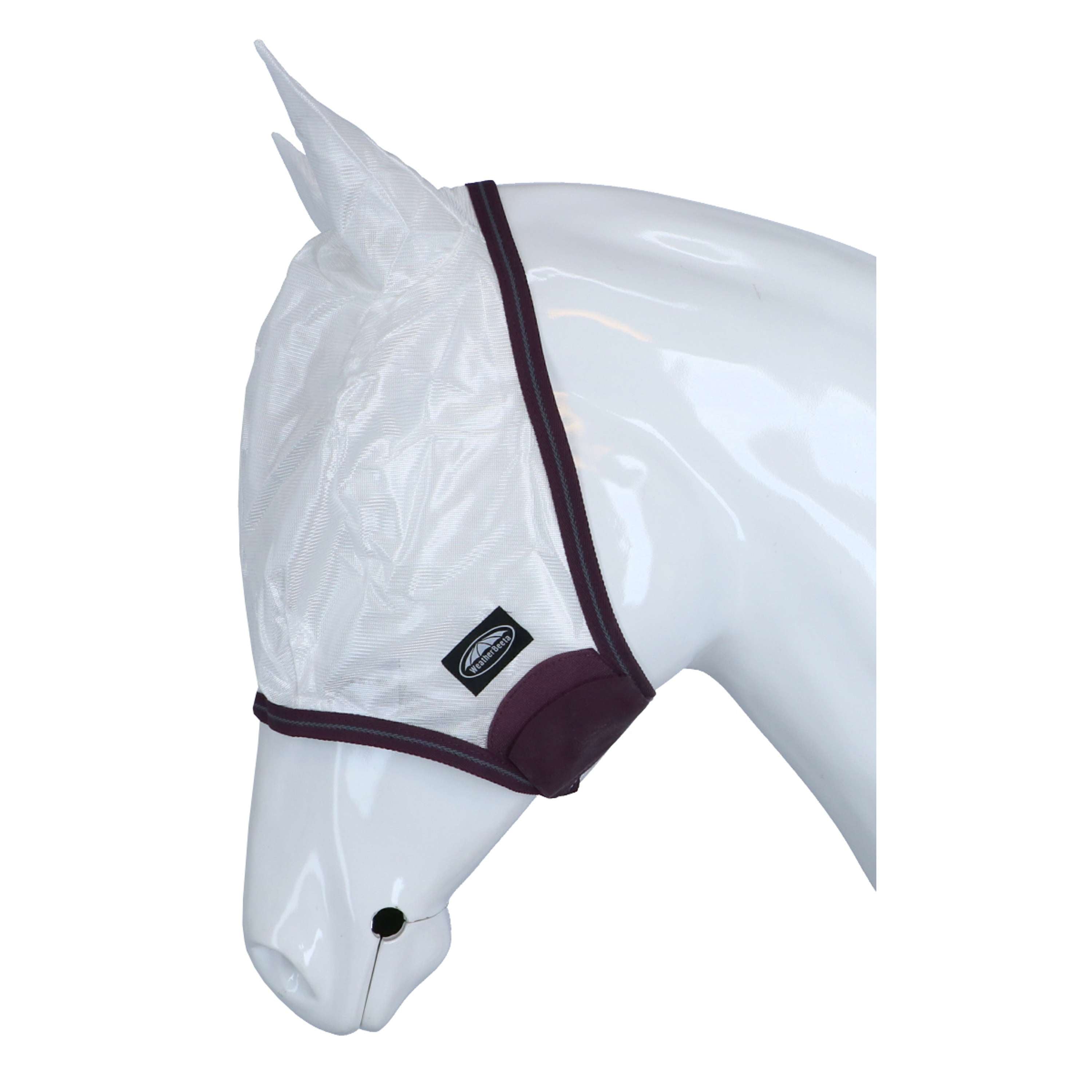 WeatherBeeta Vliegenmasker ComFiTec Essential Mesh Wit/Maroon/Grijs