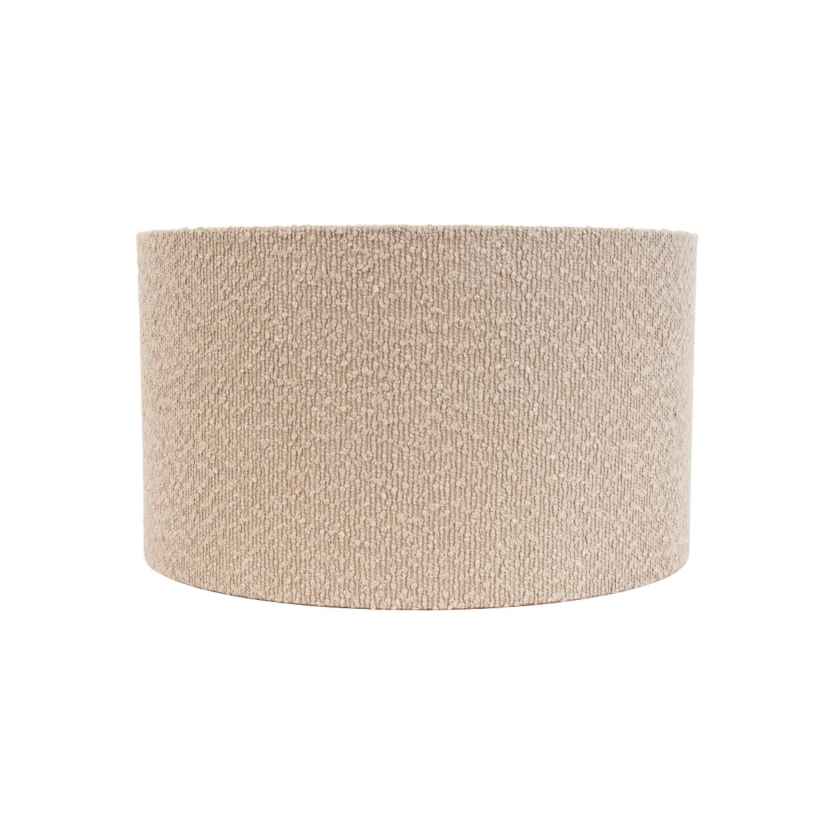 Stoffen lampenkap beige met teddy stof 35/35/20
