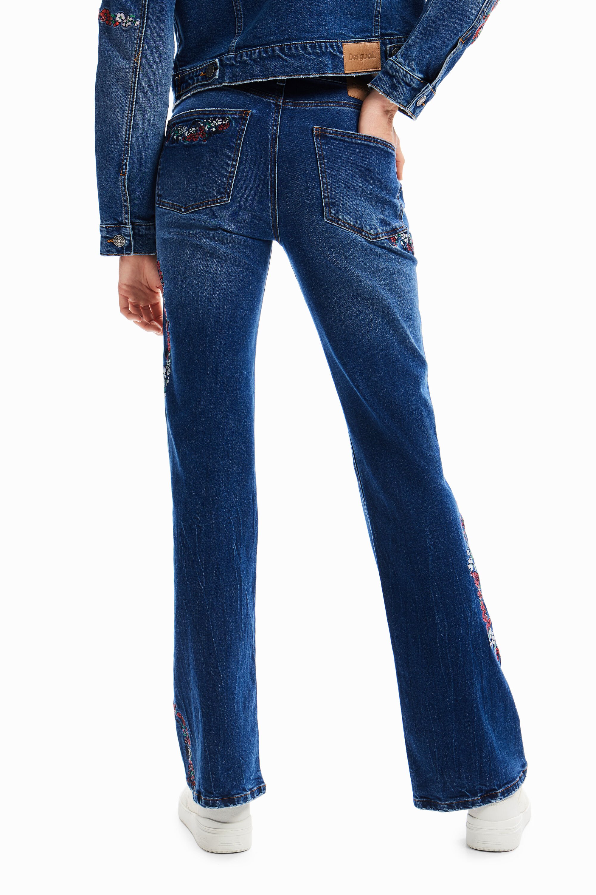 Jean wide leg flare
