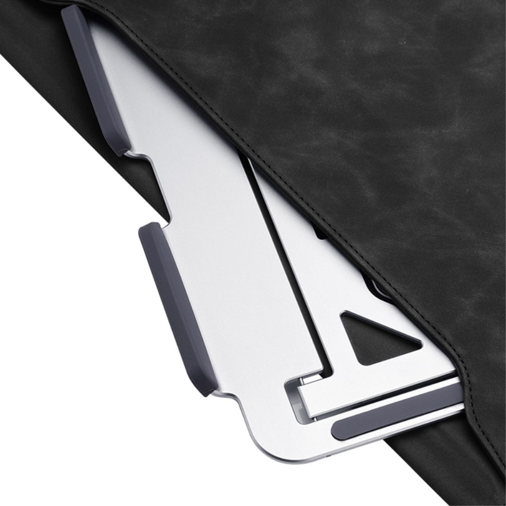(Bis 40kg) Faltbare 5-Höhen Multi-Winkel Halterung Aluminium Ständer für Laptop / MacBook / Tablet - Silber