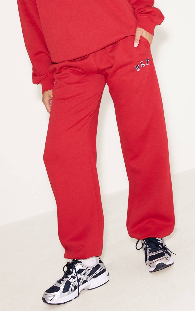 Rouge Pantalon De Jogging À Revers Avec Logo
