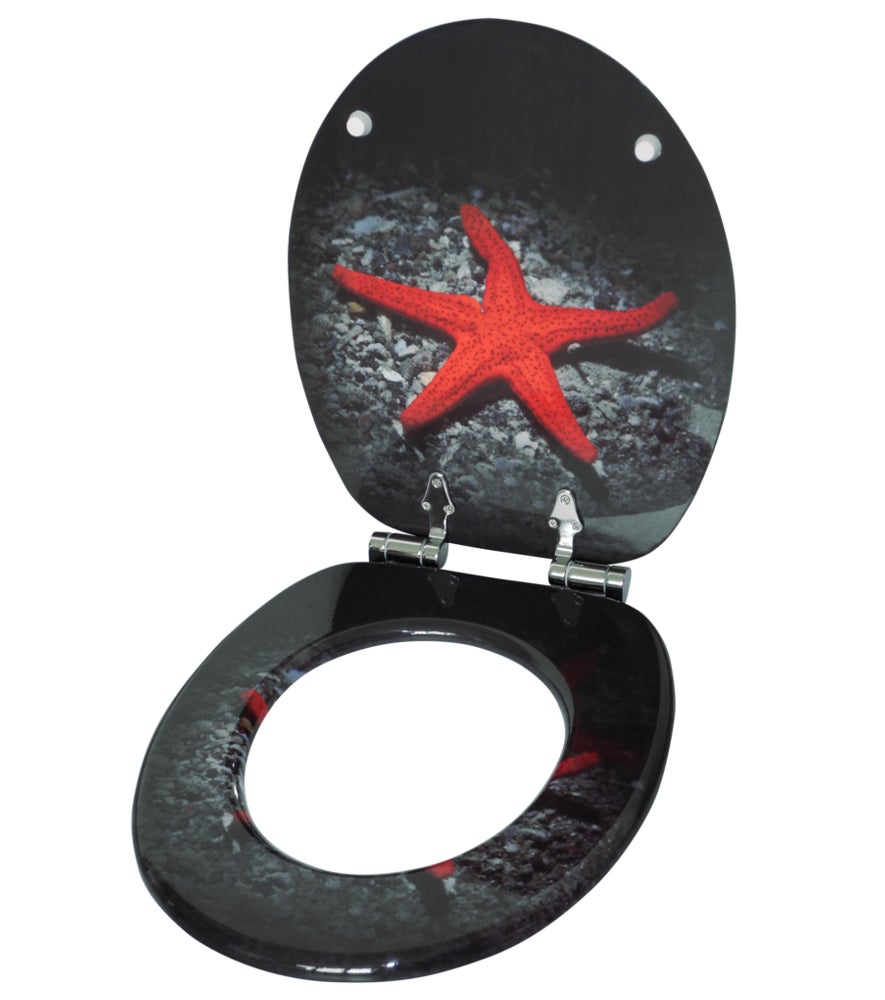 Diepzee toiletbril met soft-close mechanisme