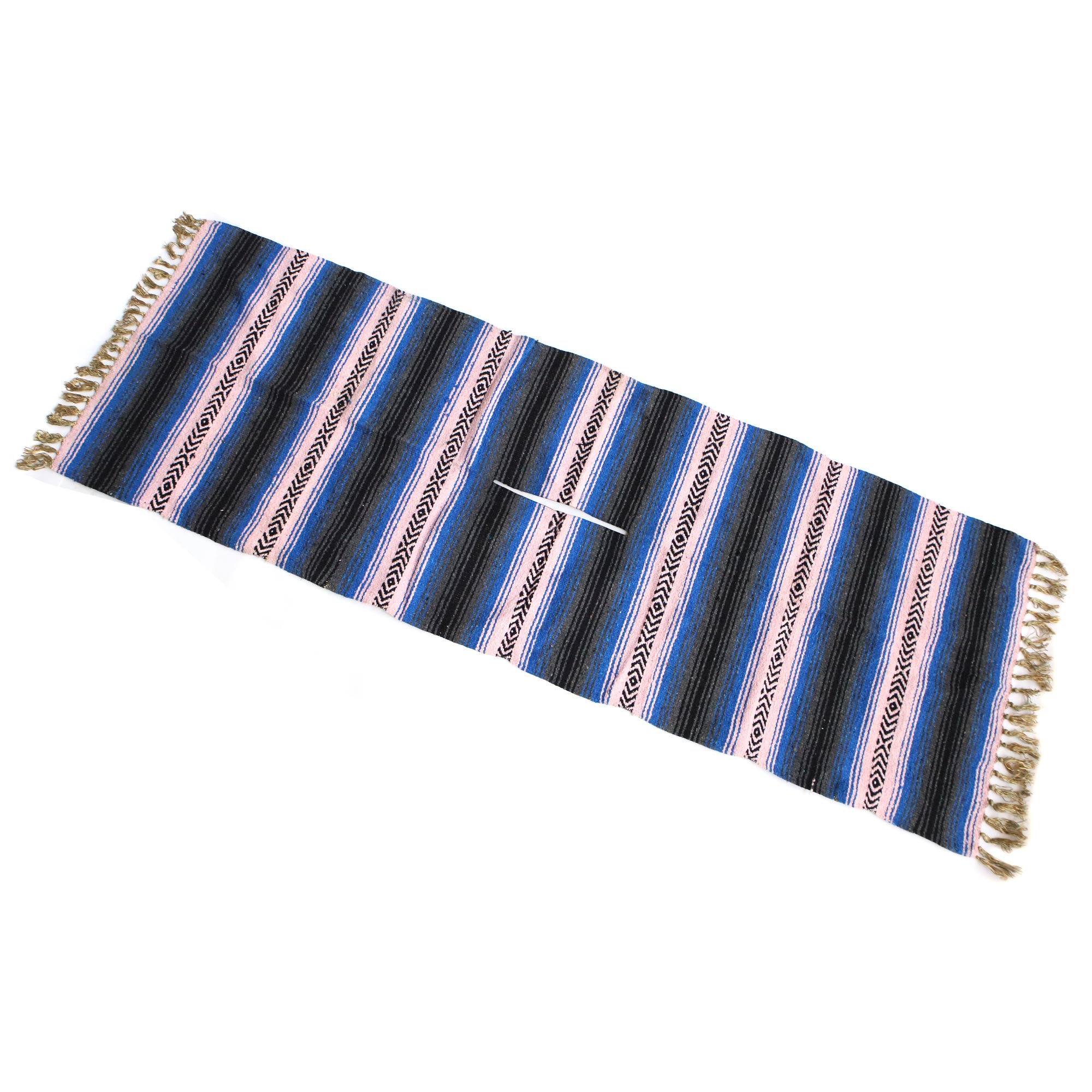 Poncho gestreift blau/grau/rosa, B 105 cm, H 72 cm günstig bestellen
