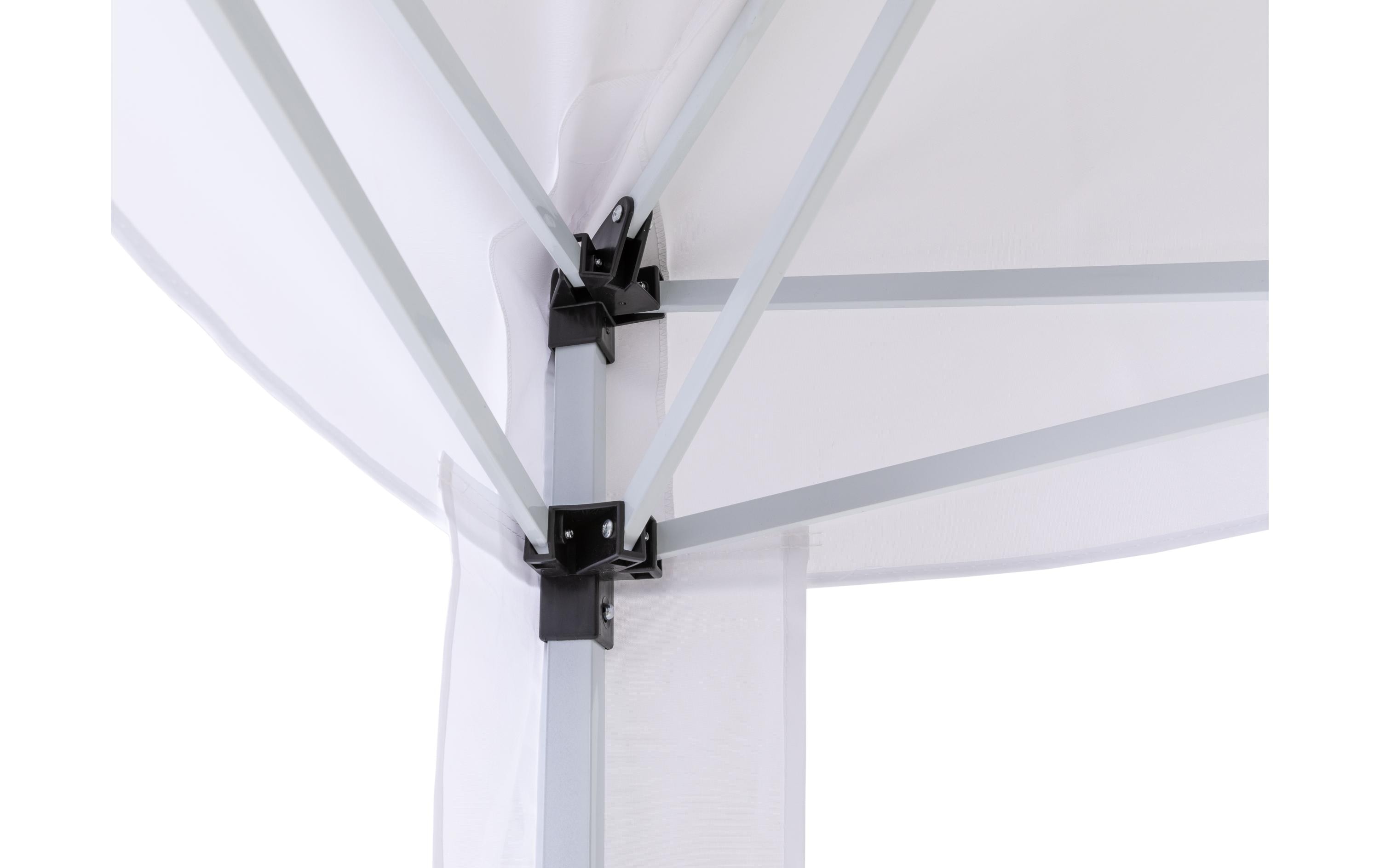 Pavillon F00413, 3 x 3 m, faltbar, Weiss<br>Schutz vor Sonneneinstrahlung und leichtem Nieselregen