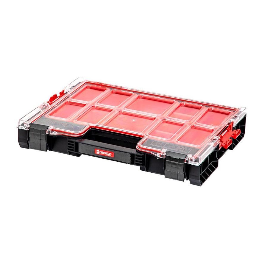 PROREGAL QBRICK Assortimentsdoos Pro HxBxD 36 x 45 x 8 cm 6 liter Met deksel Handvat met klemsluitingen Zwart