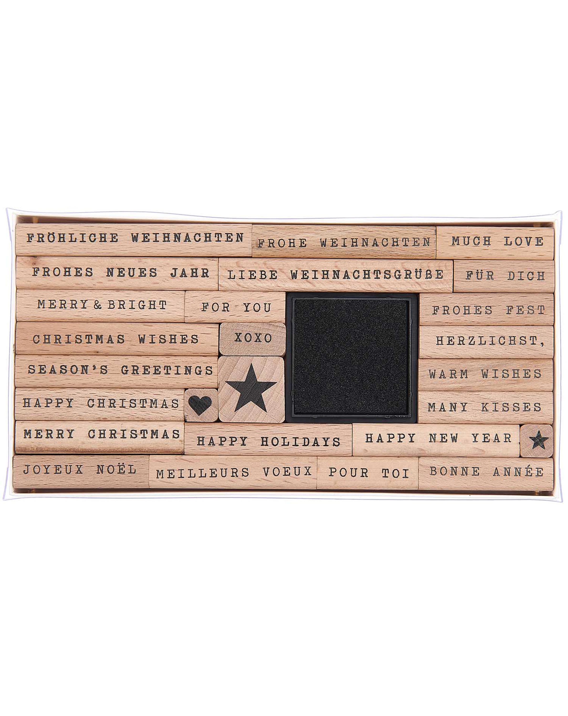 Stempel-Set MERRY CHRISTMAS - HANDWRITING 26er-Set