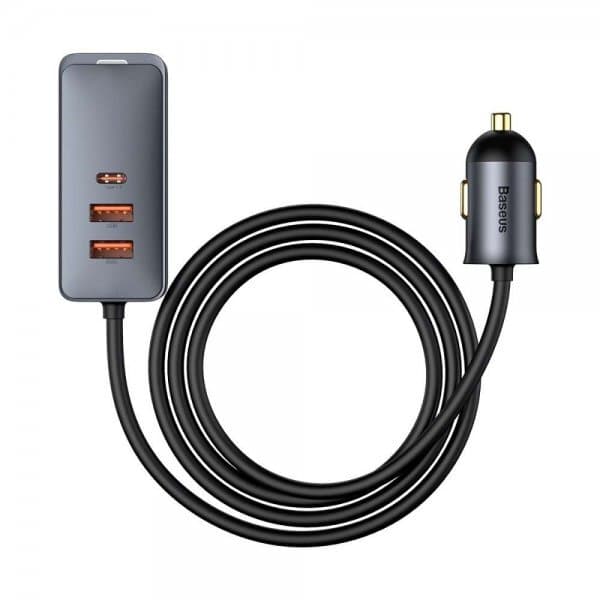 Baseus Biloplader Share Together 120W 2 USB-A & 2 USB-C Sort