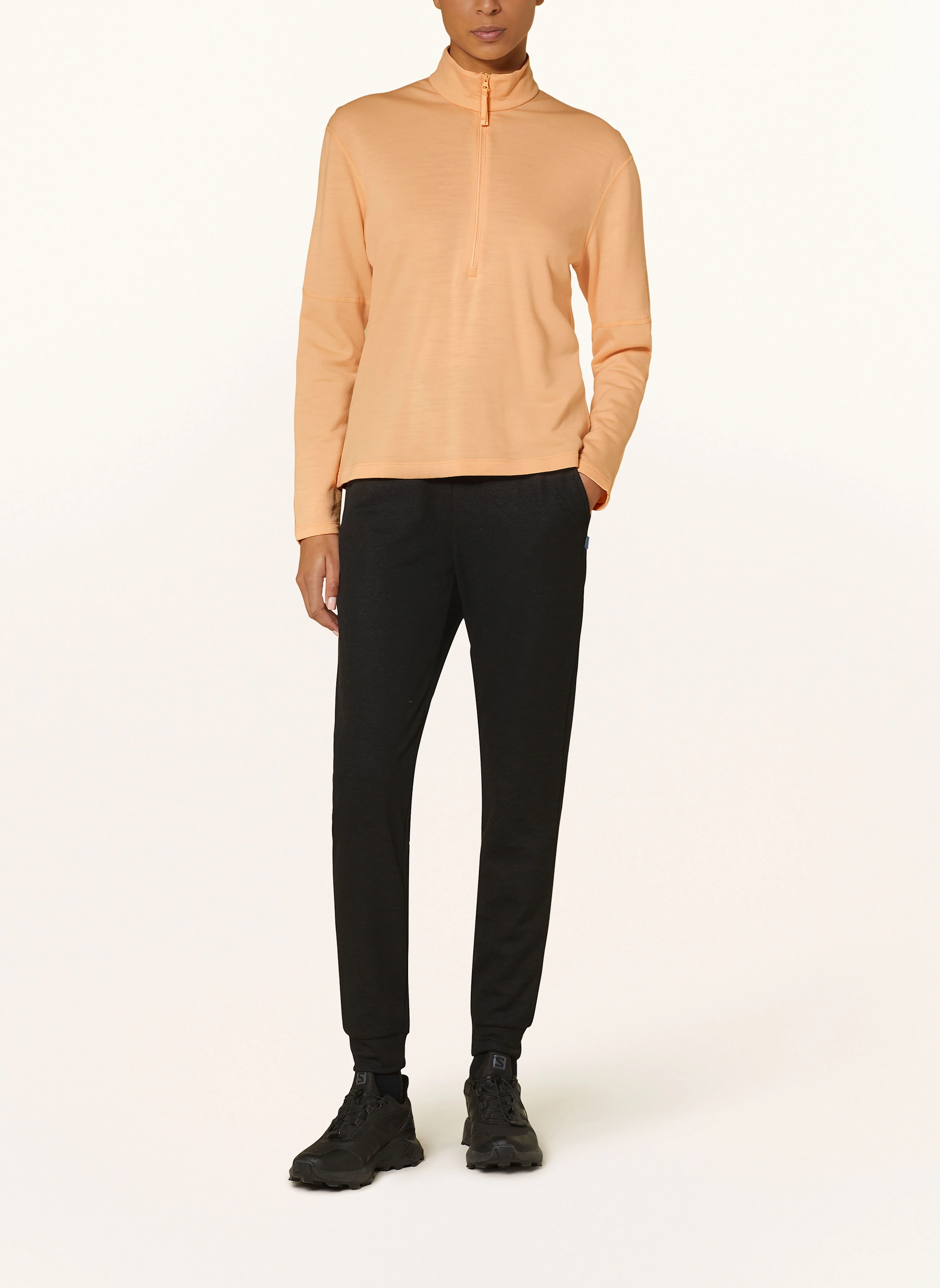 icebreaker Midlayer MER 360 REALFLEECE ELEM LS HALF aus Merinowolle