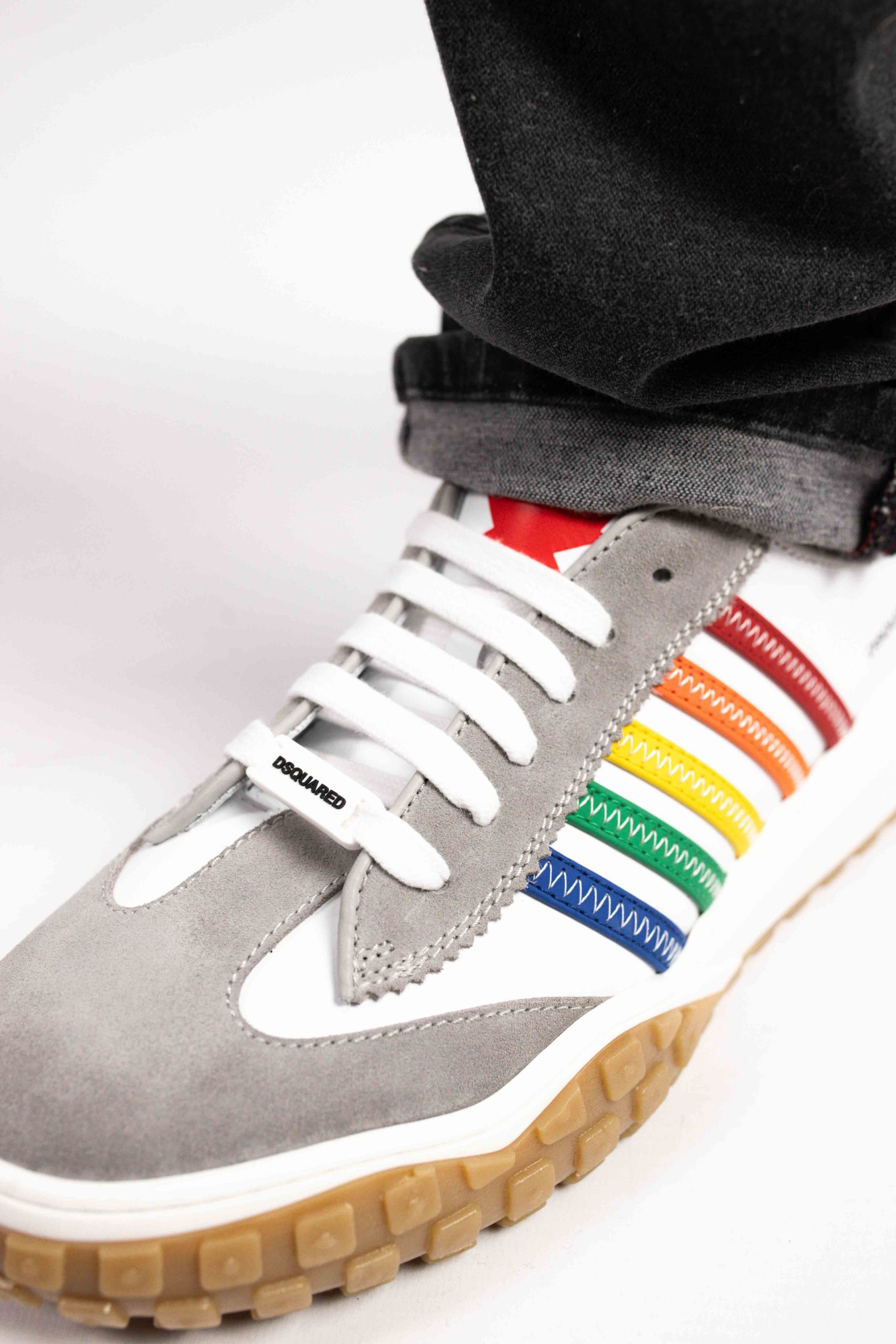 Dsquared2 75650 Sneaker Dames/Kids Wit/Grijs