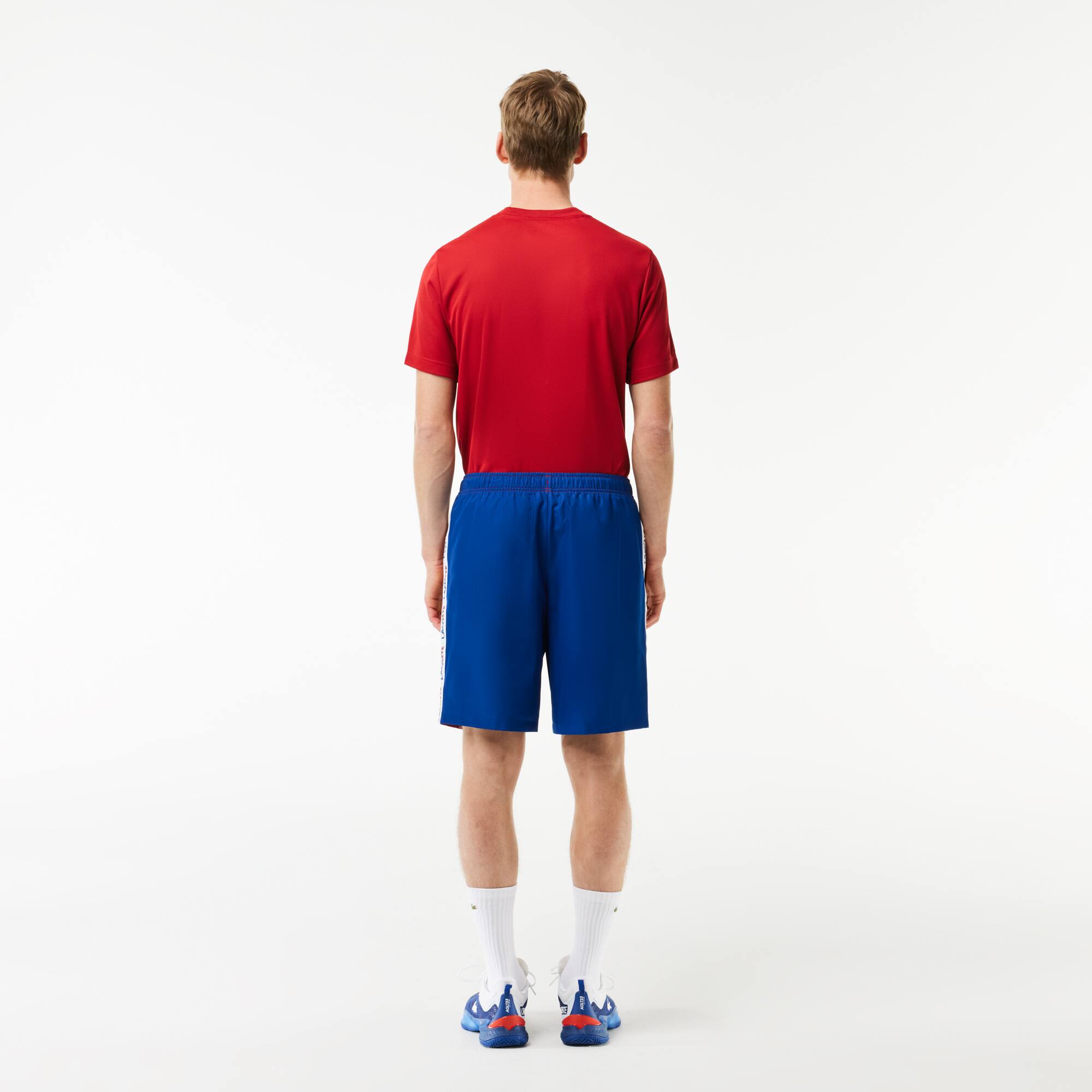Tennis-Shorts mit Logostreifen Bermudas - Rot - Lacoste - Herren