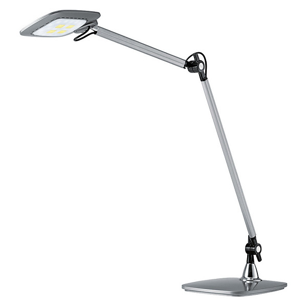 Hansa Lampe de bureau à LED E-Motion, argent