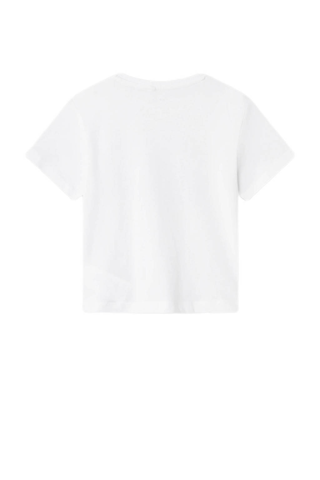 NAME IT T-shirt NMMVAGNO met printopdruk wit