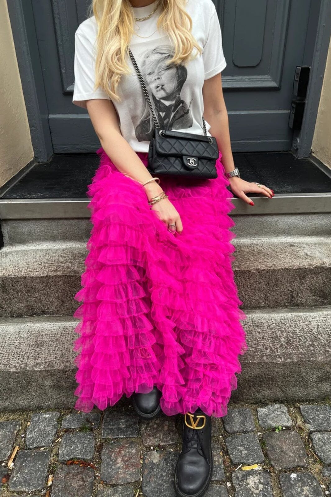 EMM Copenhagen TULLE SKIRT fuchsia