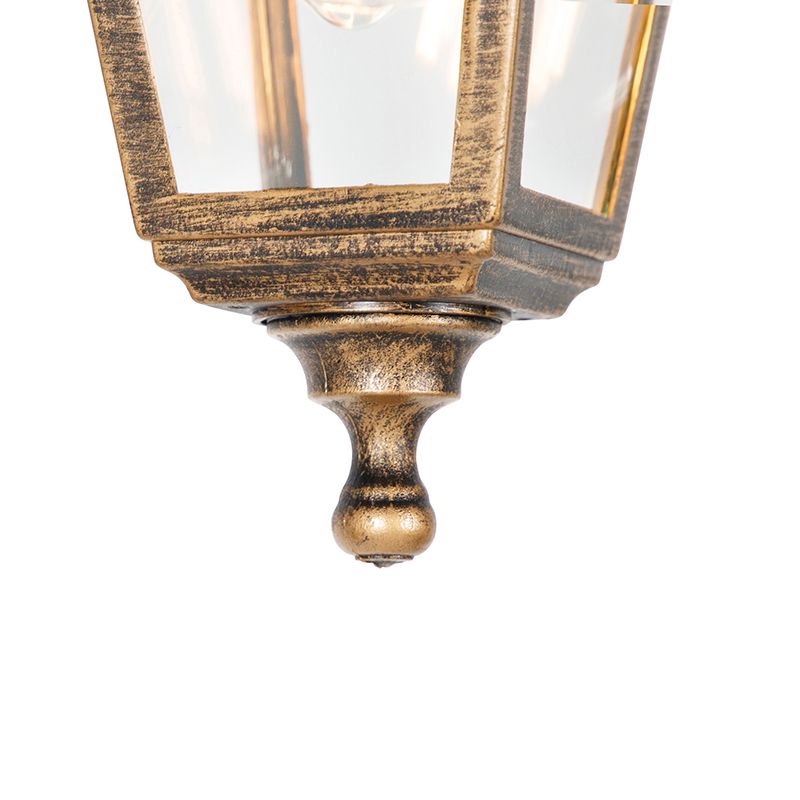 Klassieke buiten hanglamp antiek goud IP44 - Capital