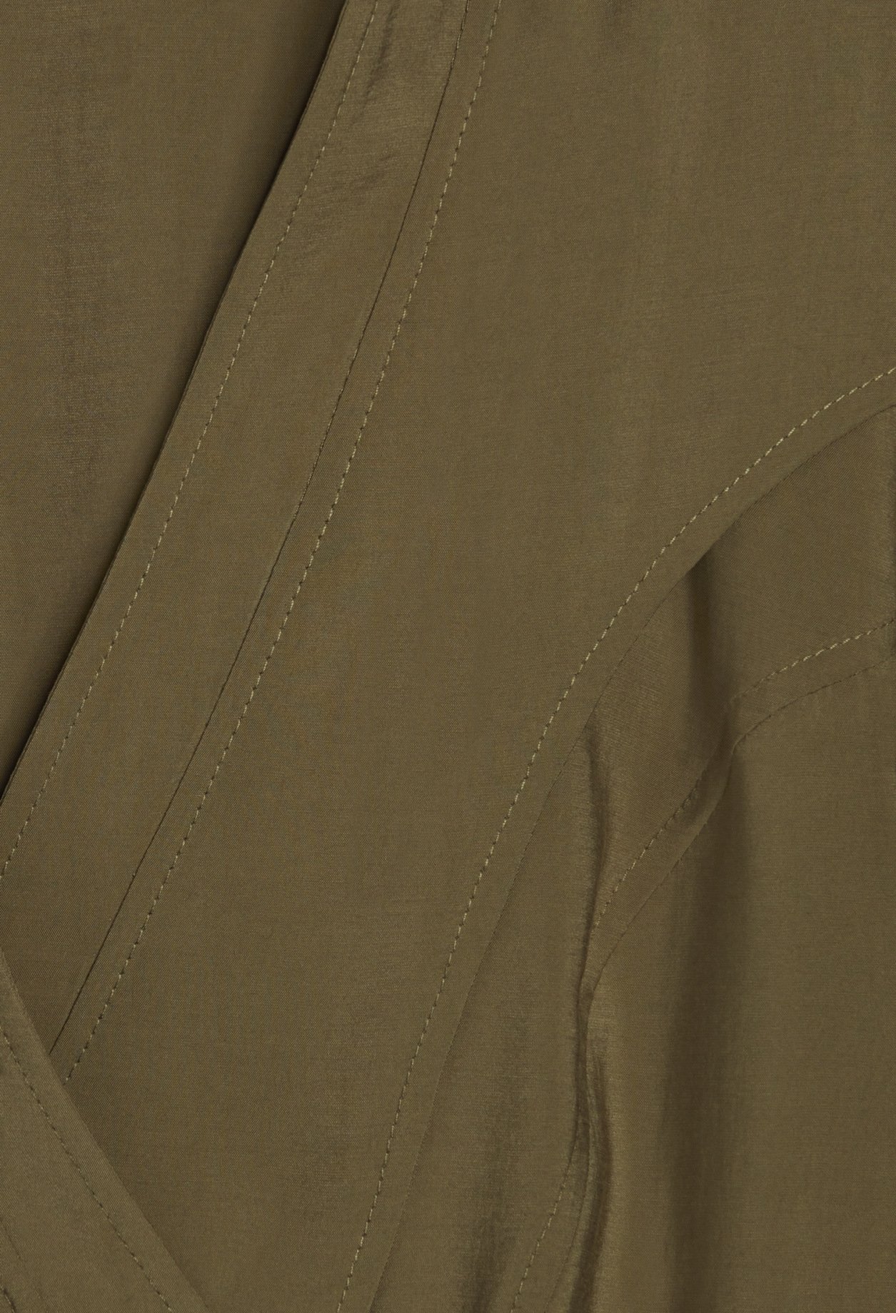 Robe courte &agrave; nouer kaki