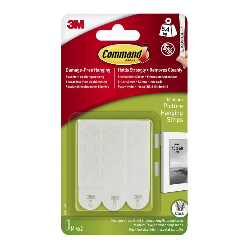 Selvklebende bildelister 4-pk Medium 5,4 kg