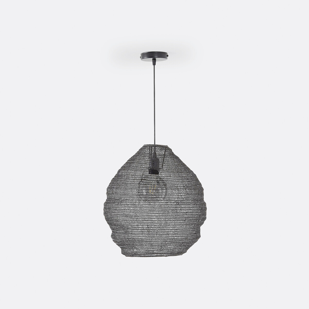 LA REDOUTE INTERIEURS<br>Candeeiro suspenso em malha de ferro Ø40 cm, Mita