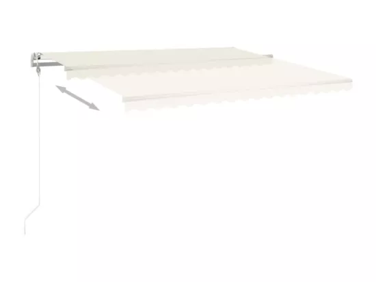 Auvent rétractable automatique 450x350 cm Crème