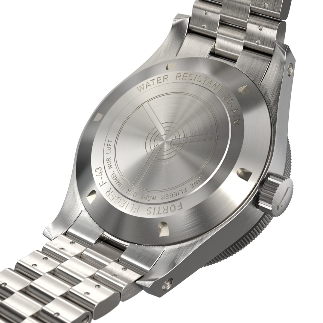 Fortis Flieger F-43 Triple GMT Titanium