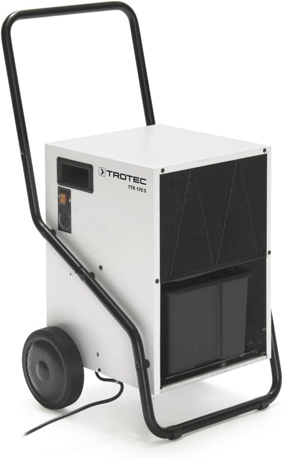 TROTEC Luftentfeuchter TTK 170 S – Leistung 50 L/Tag – Fläche 180 m² / 450 m³ – Bautrockner – für große Räume